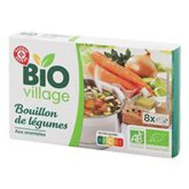 MARQUE REPÈRE, BIO VILLAGE Bouillon de légumes Bio 8x10g