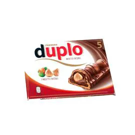 FERRERO Gaufrettes de chocolat au lait et noisettes entières Duplo 5x26g