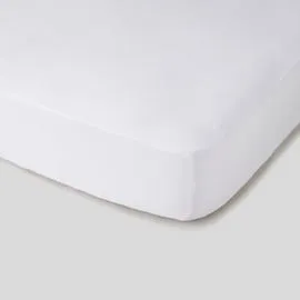 MONOPRIX MAISON Drap Housse 90X190Cm, Blanc, Jersey En Coton Bio l'unité