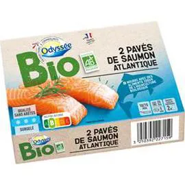 ODYSSÉE BIO Pavés de saumon Atlantique BIO 200g
