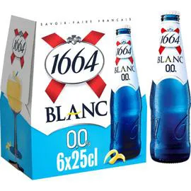 KRONENBOURG, 1664 Bière blanc sans alcool 6x25cl