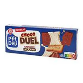 MARQUE REPÈRE, P'TIT DÉLI Biscuit Chocolat lait blanc 150g