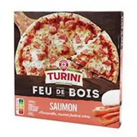 MARQUE REPÈRE, TURINI Pizza feu de bois Saumon 420g