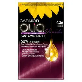GARNIER, OLIA Coloration Cheveux Permanente Sans Amoniaque 4.26 Violine Profond l'unité