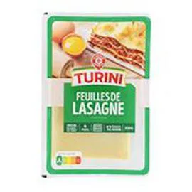 MARQUE REPÈRE, TURINI Feuilles de lasagne 350g