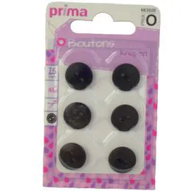 LA BROSSE ET DUPONT, PRIMA Boutons 15Mm Noir l'unité