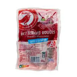 AUCHAN Betteraves cuites label rouge 500g