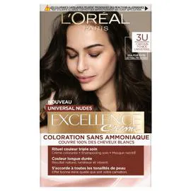 L'ORÉAL PARIS, EXCELLENCE Coloration Cheveux Universal nudes 3 Châtain foncé l'unité