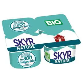 LES 300 LAITIERS BIO Skyr Nature Bio 4x100g