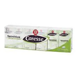 MARQUE REPÈRE, CARESSE Mouchoirs blancs 4 plis Mouchoirs papier Lotion x12 12x10 