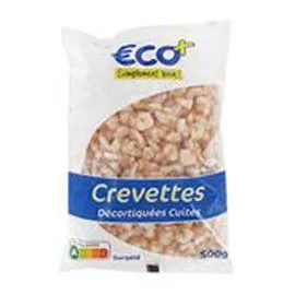ECO+ Crevettes drtiquées 500g
