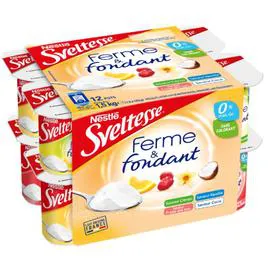 NESTLÉ, SVELTESSE Yaourt aux fruits panaché allégé 12x125g