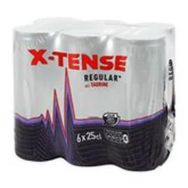 MARQUE REPÈRE, X-TENSE Boisson énergisante Canette 6x25cl