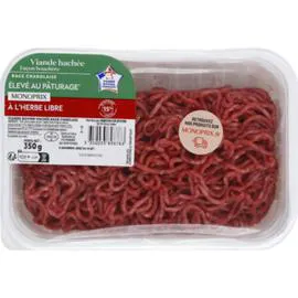 MONOPRIX Viande hachée de boeuf façon bouchère 15% mat. gr. 350g
