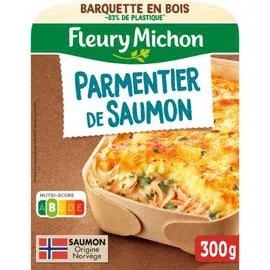 FLEURY MICHON Plat cuisiné parmentier de saumon aux épinards 300g