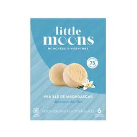 LITTLE MOONS Glace mochis vanille de Madagascar 192g