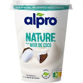 ALPRO Dessert végétal soja nature à la noix de coco 500g
