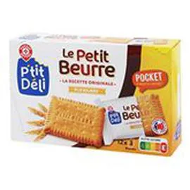 MARQUE REPÈRE, P'TIT DÉLI Petit Beurre Pocket P'ti Déli 3x12 sachets 300g