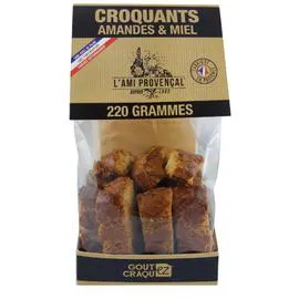 L'AMI PROVENÇAL Biscuits croquant amandes et miel 220g