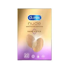 DUREX Préservatifs Nude sans Latex x20
