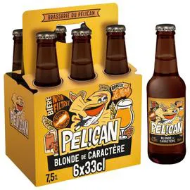 PELICAN Bière Blonde de Caractère Non-Filtrée 6x33cl
