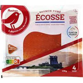 AUCHAN Saumon fumé D'Écosse 130g