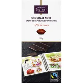 MONOPRIX GOURMET Chocolat noir de Saint Domingue 72% de cacao 100g