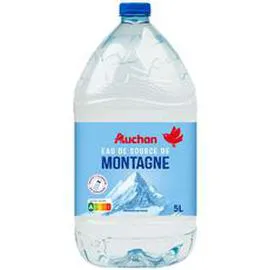 AUCHAN Eau de source de montagne 5l