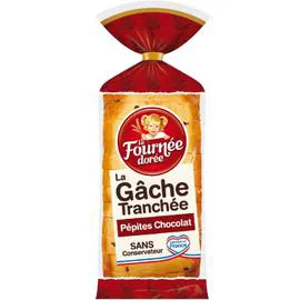 LA FOURNÉE DORÉE Gâche chocolat tranchée 500g