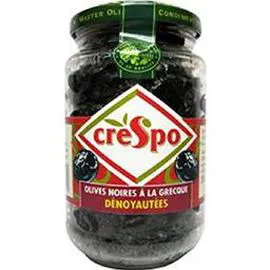 CRESPO Olives noires dénoyautées 90g