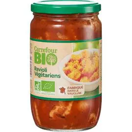 CARREFOUR BIO Plat cuisiné bio Ravioli végétariens 650g