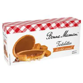 BONNE MAMAN Biscuits tartelettes chocolat caramel 135g