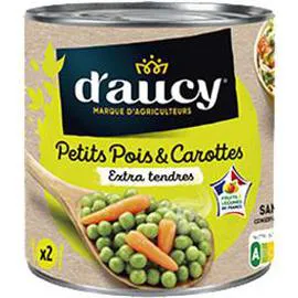 D'AUCY Petits pois & carottes extra tendres 265g