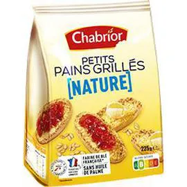 CHABRIOR Petits pains grillés, nature 225g