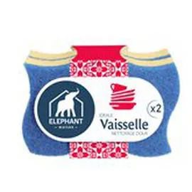 ÉLÉPHANT LBD Eponge grattante Elephant Vaisselle x2