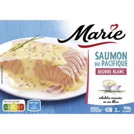 MARIE Plat cuisiné saumon au beurre blanc et échalotes 400g