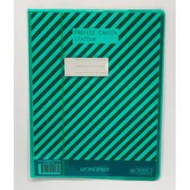 MONOPRIX Monoprix Maison Protège cahier vert 17x22 l'unité