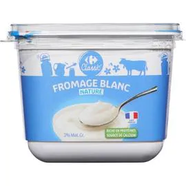 CARREFOUR CLASSIC' Fromage blanc nature 3% MG 1kg