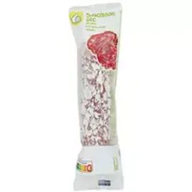 AUCHAN, POUCE Saucisson sec pur porc 200g
