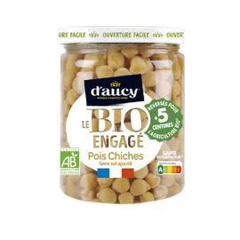 D'AUCY Pois chiches Bio 340g