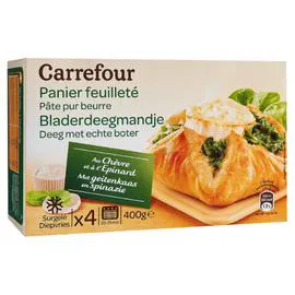 CARREFOUR Feuilletés au chèvre et à l'épinard 4x100g