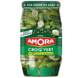AMORA Cornichons fins 5 épices & aromates 540g