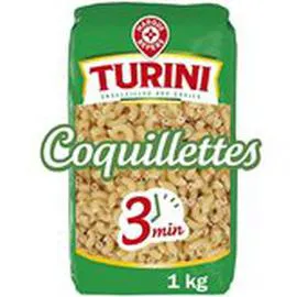 MARQUE REPÈRE, TURINI Pâtes coquillettes Les 3 min 1kg