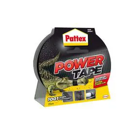 PATTEX Ruban adhésif extra fort Power Tape noir, 25M l'unité