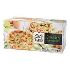 MARQUE REPÈRE, CÔTÉ TABLE Tarte aux poireaux 8x100g