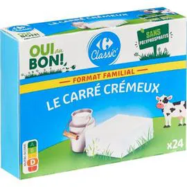 CARREFOUR CLASSIC' Fromage Le Carré Crémeux 24x20g