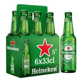 HEINEKEN Bière blonde 6x33cl