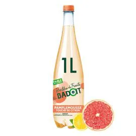 BADOIT Eau gazeuse Bulles de fruits aromatisée pamplemousse citron vert 1l