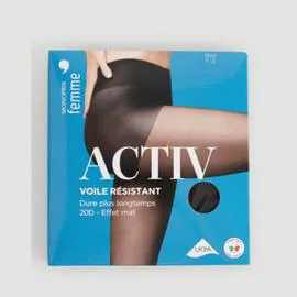 MONOPRIX FEMME Monoprix Collants voile résistant 20D noir effet mat taille 2 l'unité