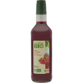 CARREFOUR BIO Boisson concentrée sirop de fraise 50cl